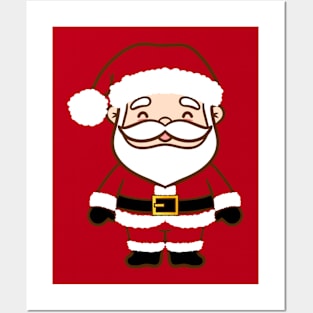 Cute santa claus Posters and Art